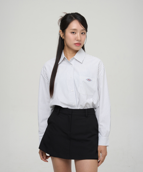 SELITIO(セレティオ)の「ポケットロゴストライプシャツホワイト(シャツ/ブラウス・レディース・ホワイト・SMALL/MEDIUM/LARGE)」の3枚目の写真