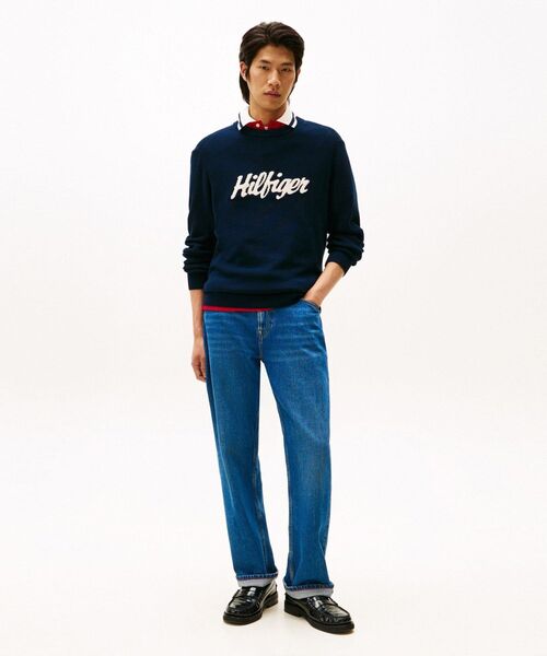 TOMMY HILFIGER(トミーヒルフィガー)の「シーズナルグラフィックコットンクルーネックセーター(ニット/セーター・メンズ・マルチ/ホワイト・MEDIUM/SMALL/LARGE/X-LARGE)」の8枚目の写真
