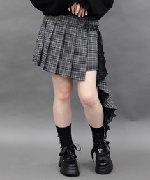 サイドフリルミニスカート
