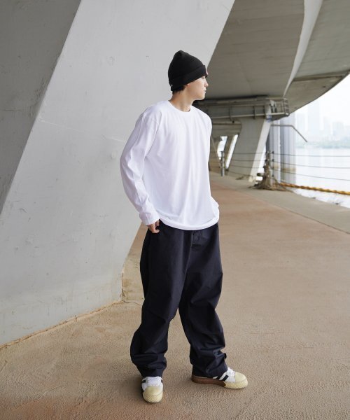 CREAM SODA LAB（クリームソーダラボ）の「ソリッドベーシックロングスリーブホワイト（Tシャツ/カットソー・メンズ・その他・LARGE/MEDIUM/X-LARGE/XX-LARGE）」の2枚目の写真