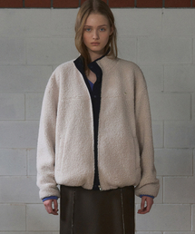 Kaya reversible fleece jacket (beige)