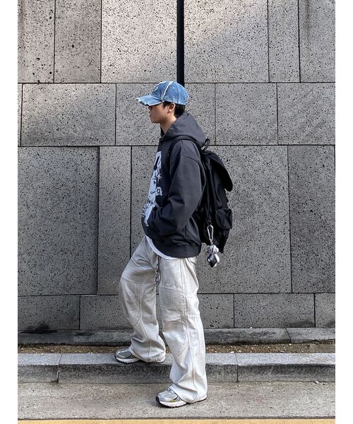 HAH ARCHIVE（ハーアーカイブ）の「[After Pray Edition] 2-Pocket Nylon Cargo Rucksack (Black)（バックパック/リュック・レディース・その他・FREE）」の3枚目の写真