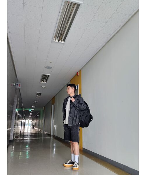 HAH ARCHIVE（ハーアーカイブ）の「[After Pray Edition] 2-Pocket Nylon Cargo Rucksack (Black)（バックパック/リュック・レディース・その他・FREE）」の2枚目の写真