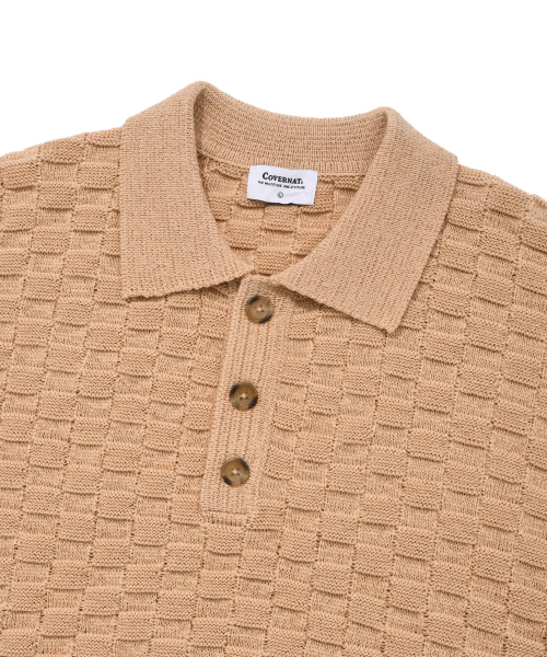 COVERNAT(カバーナット)の「ブロックテクスチャーカラーハーフニットサーモン(ニット/セーター・レディース・その他・SMALL/MEDIUM/LARGE/X-LARGE)」の3枚目の写真