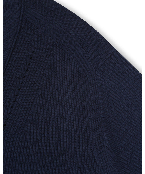 BESLOW（ビースロー）の「[ビスローXファッションチューブ削型]V NECK SHORT CARDIGAN NAVY（カーディガン/ボレロ・レディース・その他・SMALL/MEDIUM/LARGE/X-LARGE）」の3枚目の写真