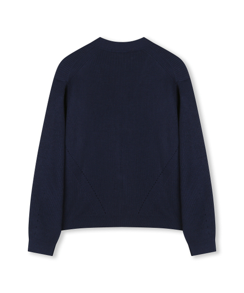 BESLOW（ビースロー）の「[ビスローXファッションチューブ削型]V NECK SHORT CARDIGAN NAVY（カーディガン/ボレロ・レディース・その他・SMALL/MEDIUM/LARGE/X-LARGE）」の7枚目の写真