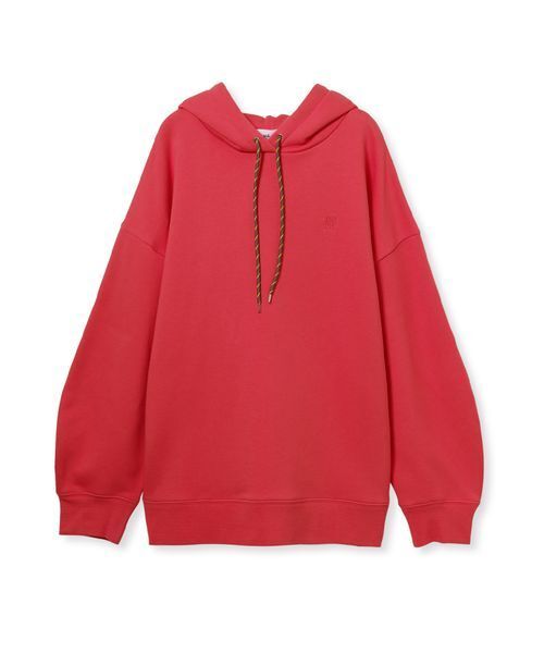 Mila Owen（ミラオーウェン）の「フォルムスリーブ裏起毛フーディー（パーカー・レディース・ブラウン/レッド/ホワイト・F）」の3枚目の写真