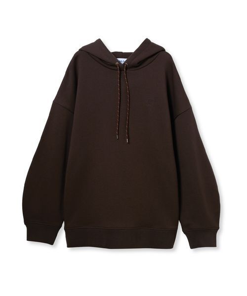 Mila Owen（ミラオーウェン）の「フォルムスリーブ裏起毛フーディー（パーカー・レディース・ブラウン/レッド/ホワイト・F）」の14枚目の写真