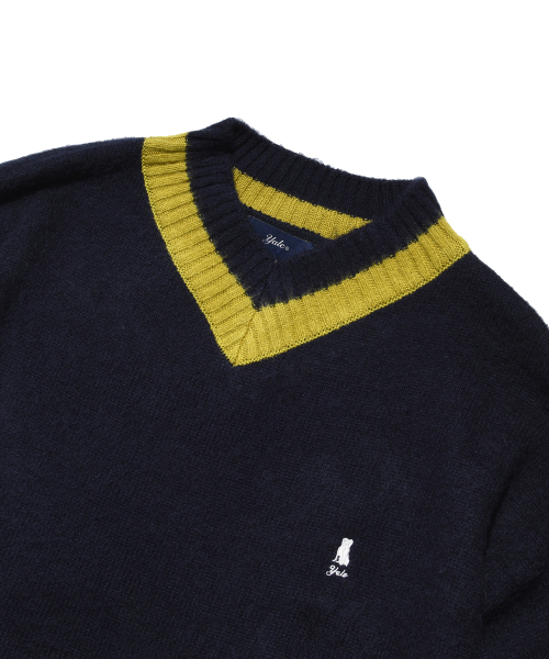 YALE(イェール)の「ヘリテージ ダン Vネック モヘア ニット ネイビー(ニット/セーター・レディース・その他・MEDIUM/LARGE/SMALL)」の5枚目の写真