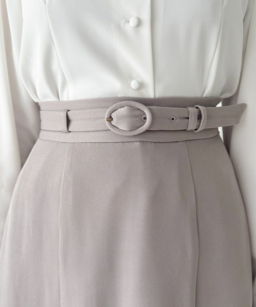 an another angelus（アンアナザーアンジェラス）の「レース切替ナロースカート/fint フィント（スカート・レディース・ネイビー/ラベンダー・FREE）」の15枚目の写真