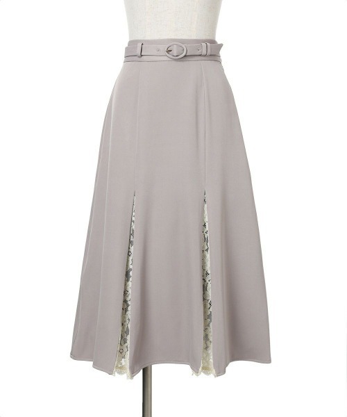 an another angelus（アンアナザーアンジェラス）の「レース切替ナロースカート/fint フィント（スカート・レディース・ネイビー/ラベンダー・FREE）」の19枚目の写真