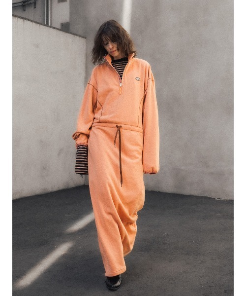 DISCUS FRENCHTERRY HALF ZIP OP（ワンピース）｜DISCUS（ディスカス