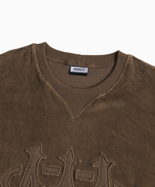 MENASOO(ミナス)の「Applique Velour Sweatshirt_Brown(スウェット・レディース・ブラウン・F)」の13枚目の写真