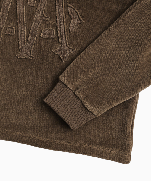 MENASOO(ミナス)の「Applique Velour Sweatshirt_Brown(スウェット・レディース・ブラウン・F)」の15枚目の写真