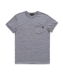 ボカシポケットTシャツ - ブルー