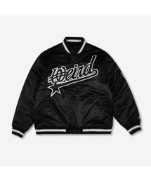 WEIRDWORLD（ウィアード ワールド）の「90年代サテンバスティジャケットブラック（スタジャン）」