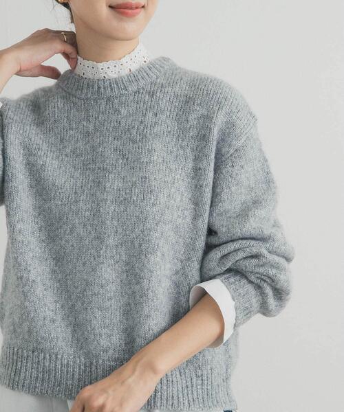 URBAN RESEARCH DOORS(アーバンリサーチドアーズ)の「ラメニットプルオーバー(ニット/セーター・レディース・ベージュ/ブルー/グレー・FREE)」の13枚目の写真