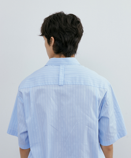ENDOOR(エンドア)の「Stripe ring 1/2 shirt (blue stripe)(シャツ/ブラウス・メンズ・その他・1/2/3)」の2枚目の写真