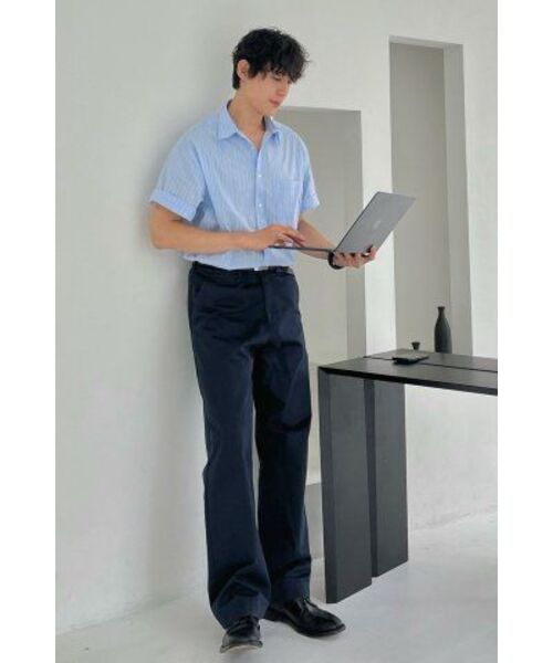ENDOOR(エンドア)の「Stripe ring 1/2 shirt (blue stripe)(シャツ/ブラウス・メンズ・その他・1/2/3)」の5枚目の写真