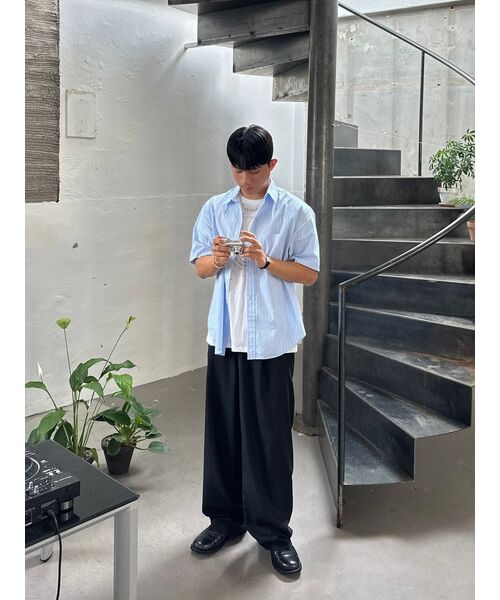 ENDOOR(エンドア)の「Stripe ring 1/2 shirt (blue stripe)(シャツ/ブラウス・メンズ・その他・1/2/3)」の8枚目の写真