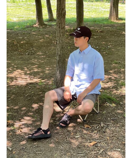 ENDOOR(エンドア)の「Stripe ring 1/2 shirt (blue stripe)(シャツ/ブラウス・メンズ・その他・1/2/3)」の9枚目の写真