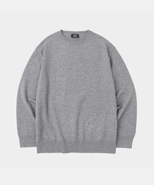 LETTERCOMO(レテルコモ)の「エッセンシャルデイリーラウンドニットグレー(ニット/セーター・レディース・その他・MEDIUM/LARGE)」の1枚目の写真