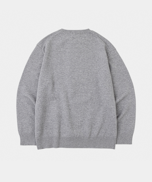 LETTERCOMO(レテルコモ)の「エッセンシャルデイリーラウンドニットグレー(ニット/セーター・レディース・その他・MEDIUM/LARGE)」の2枚目の写真