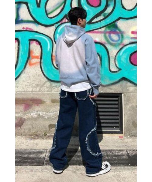 UNGIMMICK(アンジミック)の「WASHED HOODIE (MIDNIGHT BLUE)(パーカー・メンズ・その他・MEDIUM/LARGE)」の9枚目の写真