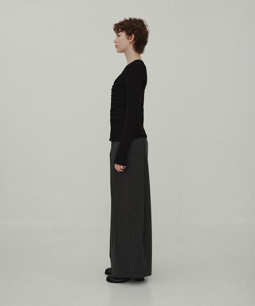 CITY TOKYO（シティトウキョウ）の「Striped Wide Pants/ストライプワイドパンツ（その他パンツ・レディース・ブラック/グレー・1/2/3）」の15枚目の写真