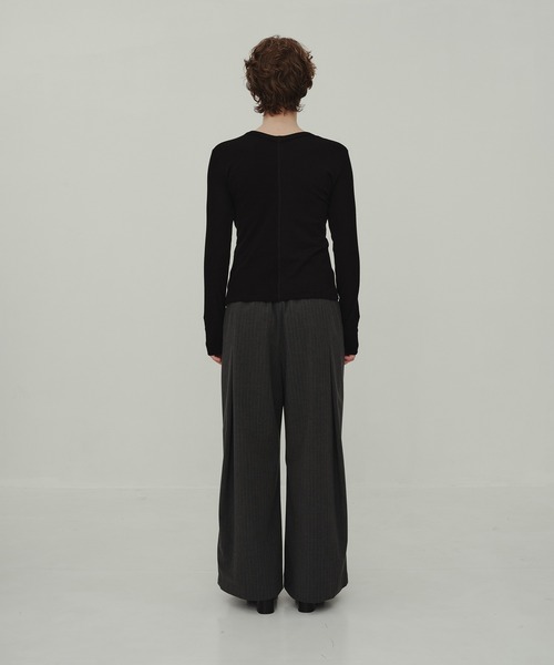 Striped Wide Pants/ストライプワイドパンツ（その他パンツ）｜CITY