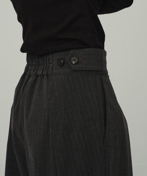 CITY TOKYO（シティトウキョウ）の「Striped Wide Pants/ストライプワイドパンツ（その他パンツ・レディース・ブラック/グレー・1/2/3）」の21枚目の写真