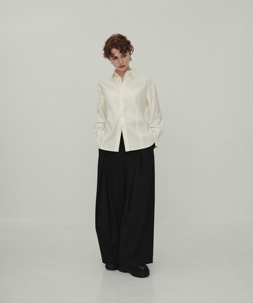 CITY TOKYO（シティトウキョウ）の「Striped Wide Pants/ストライプワイドパンツ（その他パンツ・レディース・ブラック/グレー・1/2/3）」の4枚目の写真