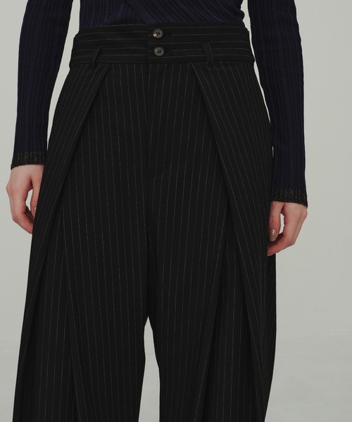 CITY TOKYO（シティトウキョウ）の「Striped Wide Pants/ストライプワイドパンツ（その他パンツ・レディース・ブラック/グレー・1/2/3）」の8枚目の写真