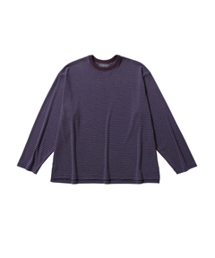6(ROKU)＞コットン ボーダー ボートネック カットソー（Tシャツ
