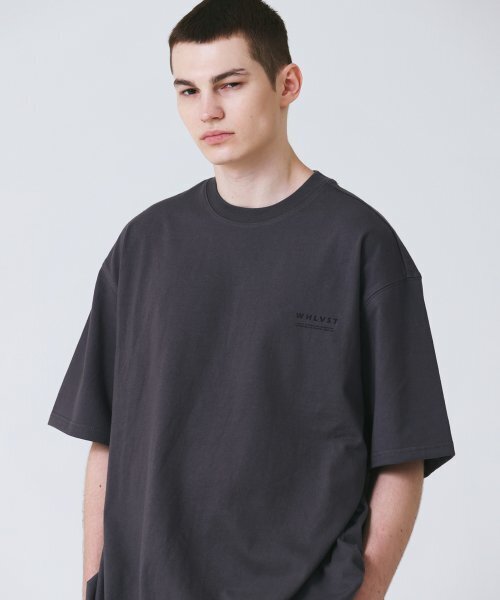 WHOLOVESART(フーラブズアート)の「WHLVST Logo Oversized T-Shirt Charcoal Gray(Tシャツ/カットソー・メンズ・その他・MEDIUM)」の1枚目の写真