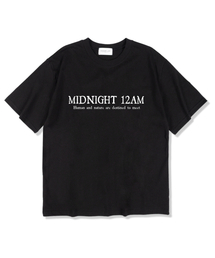 MIDNIGHT12AM（ミッドナイト12エーエム）の「Basic Logo Short Sleeve T-Shirt Black（Tシャツ/カットソー）」