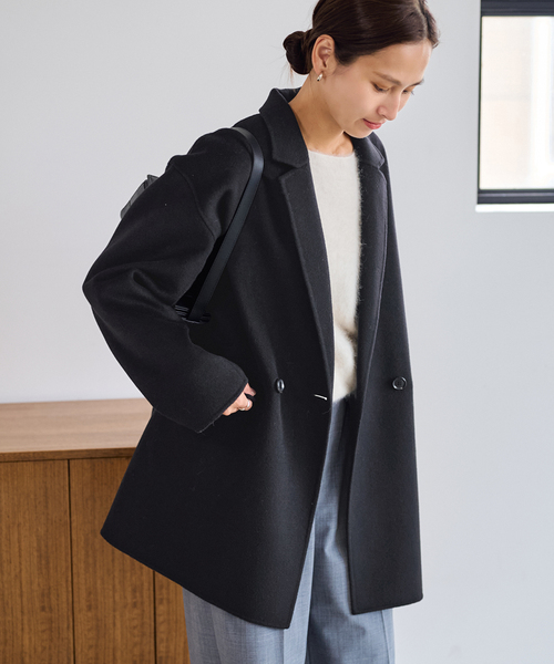 FRAMeWORK（フレームワーク）の「≪追加≫ハミルトンリバーテーラードコート 5（その他アウター・レディース・チャコールグレー/ブラック/ベージュ・36/38）」の2枚目の写真