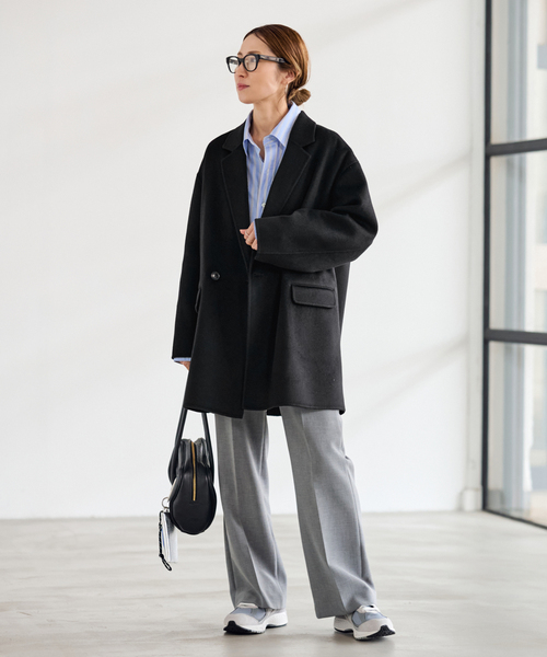 FRAMeWORK（フレームワーク）の「≪追加≫ハミルトンリバーテーラードコート 5（その他アウター・レディース・チャコールグレー/ブラック/ベージュ・36/38）」の10枚目の写真