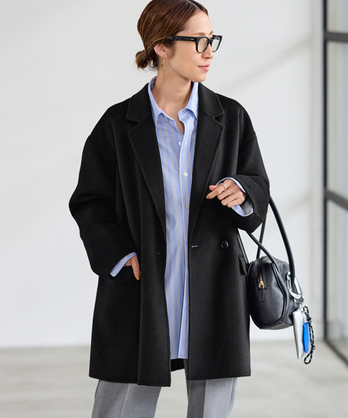 FRAMeWORK（フレームワーク）の「≪追加≫ハミルトンリバーテーラードコート 5（その他アウター・レディース・チャコールグレー/ブラック/ベージュ・36/38）」の12枚目の写真