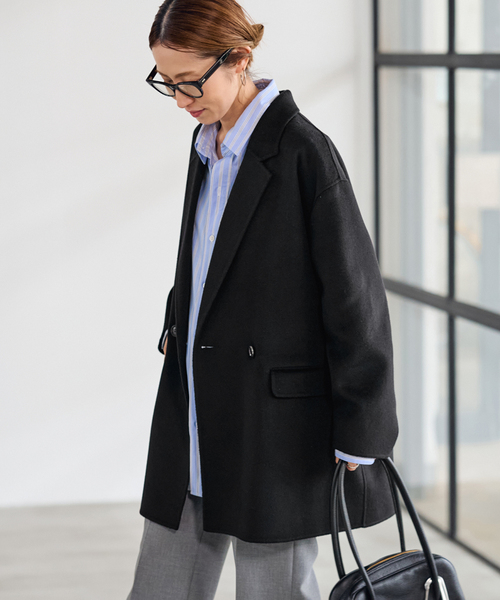 FRAMeWORK（フレームワーク）の「≪追加≫ハミルトンリバーテーラードコート 5（その他アウター・レディース・チャコールグレー/ブラック/ベージュ・36/38）」の13枚目の写真