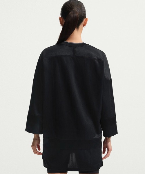 NIKE(ナイキ)の「NIKE AS W NSW JERSEY TUNIC MOD / ナイキ ウィメンズ NSW ジャージー チュニック モッド 【SP】(ジャージ・レディース・ブラック/グリーン・S/L/M)」の5枚目の写真