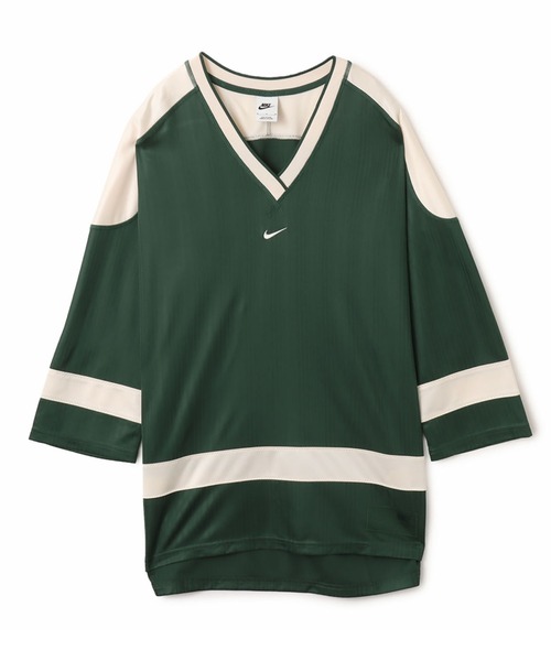 NIKE(ナイキ)の「NIKE AS W NSW JERSEY TUNIC MOD / ナイキ ウィメンズ NSW ジャージー チュニック モッド 【SP】(ジャージ・レディース・ブラック/グリーン・S/L/M)」の7枚目の写真
