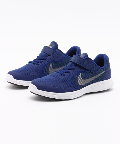 こども ビームス(コドモビームス)の「NIKE / 16S レボリューション3 PSV (16.5~22cm)(スニーカー・キッズ・ブルー/ブラック系その他/ライトブルー/レッド系その他・21/17/19/21.5/18/16.5/18.5/19.5/17.5/20.5/20/22)」の3枚目の写真