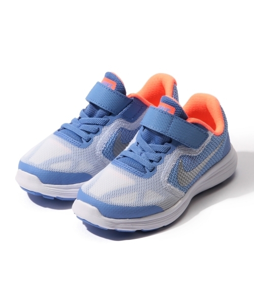こども ビームス(コドモビームス)の「NIKE / 16S レボリューション3 PSV (16.5~22cm)(スニーカー・キッズ・ブルー/ブラック系その他/ライトブルー/レッド系その他・21/17/19/21.5/18/16.5/18.5/19.5/17.5/20.5/20/22)」の7枚目の写真
