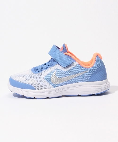 こども ビームス(コドモビームス)の「NIKE / 16S レボリューション3 PSV (16.5~22cm)(スニーカー・キッズ・ブルー/ブラック系その他/ライトブルー/レッド系その他・21/17/19/21.5/18/16.5/18.5/19.5/17.5/20.5/20/22)」の22枚目の写真