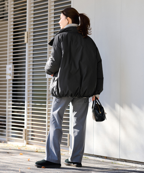 FRAMeWORK(フレームワーク)の「≪追加≫ダウンジャケット 2(ダウンジャケット/コート・レディース・ベージュ/ブラック・38/36)」の5枚目の写真