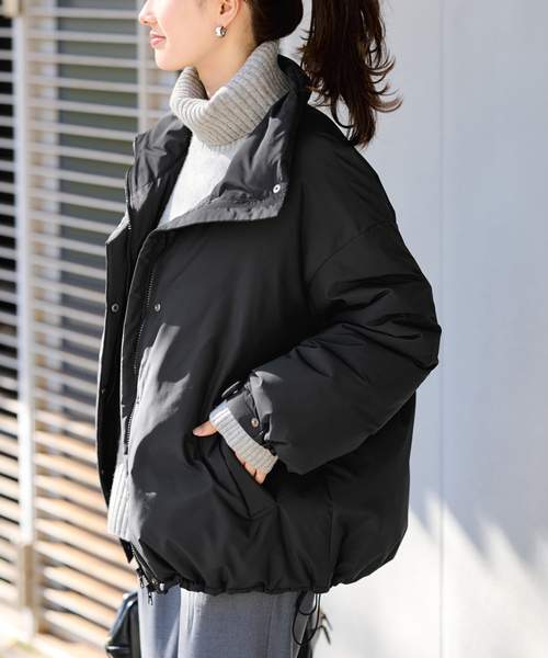 FRAMeWORK(フレームワーク)の「≪追加≫ダウンジャケット 2(ダウンジャケット/コート・レディース・ベージュ/ブラック・38/36)」の7枚目の写真