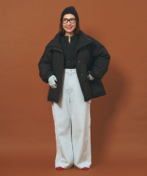 FRAMeWORK(フレームワーク)の「≪追加≫ダウンジャケット 2(ダウンジャケット/コート・レディース・ベージュ/ブラック・38/36)」の9枚目の写真