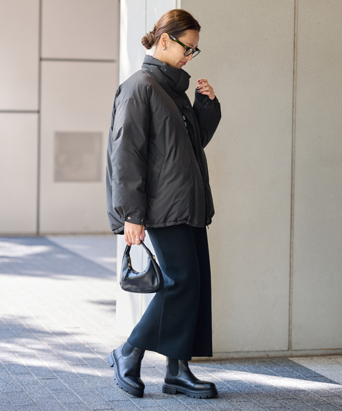 FRAMeWORK(フレームワーク)の「≪追加≫ダウンジャケット 2(ダウンジャケット/コート・レディース・ベージュ/ブラック・38/36)」の13枚目の写真