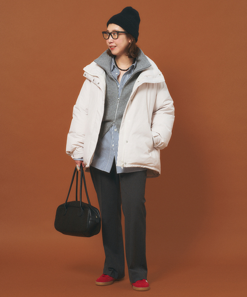 FRAMeWORK(フレームワーク)の「≪追加≫ダウンジャケット 2(ダウンジャケット/コート・レディース・ベージュ/ブラック・38/36)」の22枚目の写真